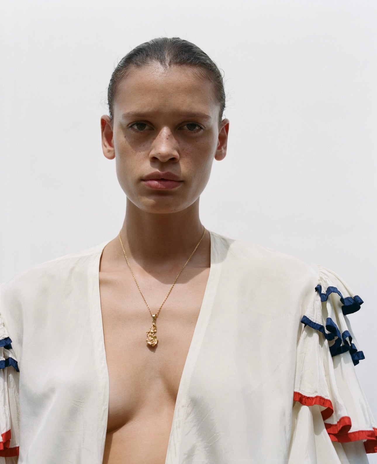 Necklace on model